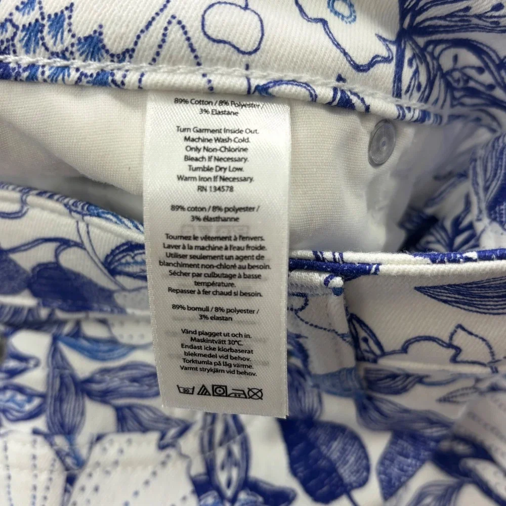 Vineyard Vines Womens Size 6 Skinny Jeans White Cap Cordia Floral Print New NWT‎ - Picture 12 of 16